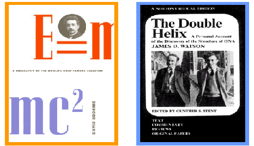 Books on Einstein, Watson and Crick