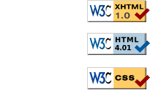 W3C validation icons